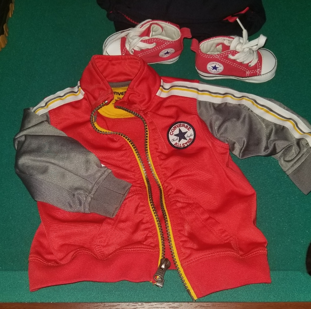 Infant converse jacket 3 months EUC!